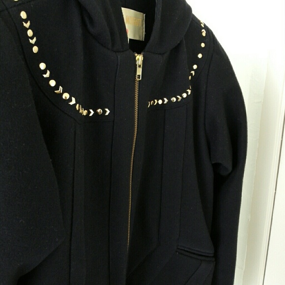 Lauren Moffatt wool bomber jacket zip hoodie - Picture 3 of 7